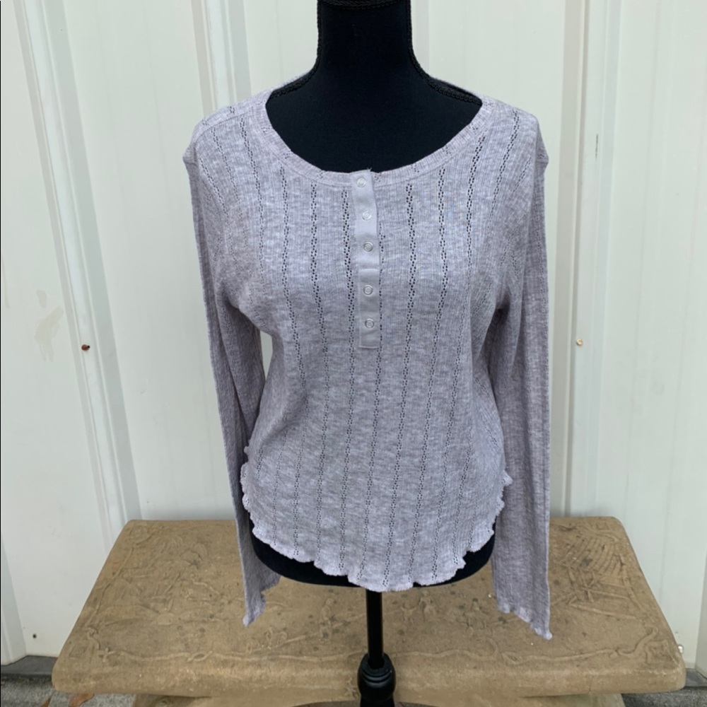 Wild Fable Heather Long Sleeve Shirt Size S
